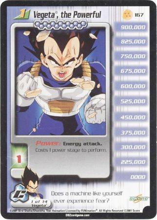 Vegeta the Powerful 167 Limited Edition Vegeta the Powerful 167 Limited Edition