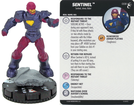 Sentinel #008 Common X-Men Rise and Fall Marvel Heroclix