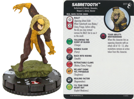 WizKids Marvel Heroclix Ultimates Sabretooth 069 Veteran NM 