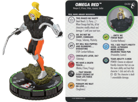 Omega Red 043b Rare Prime X Men Rise and Fall Marvel Heroclix Omega Red 043b Rare Prime X Men Rise and Fall Marvel Heroclix