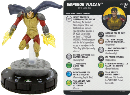 Emperor Vulcan 051 Super Rare X Men Rise and Fall Marvel Heroclix