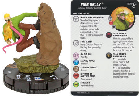 Fire Belly 069 Chase X Men Rise and Fall Marvel Heroclix Fire Belly 069 Chase X Men Rise and Fall Marvel Heroclix