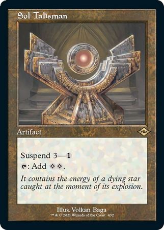 Sol Talisman 432 Showcase Retro Frame Modern Horizons 2 Collector Booster Singles Sol Talisman 432 Showcase Retro Frame Modern Horizons 2 Collector Booster Singles