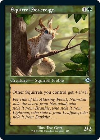 Squirrel Sovereign 415 Showcase Retro Frame Modern Horizons 2 Collector Booster Singles Squirrel Sovereign 415 Showcase Retro Frame Modern Horizons 2 Collector Booster Singles