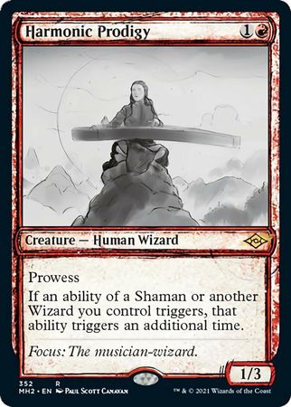 Harmonic Prodigy 352 Showcase Sketch Modern Horizons 2 Collector Booster Singles Harmonic Prodigy 352 Showcase Sketch Modern Horizons 2 Collector Booster Singles
