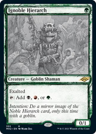 Ignoble Hierarch 355 Showcase Sketch Modern Horizons 2 Collector Booster Singles Ignoble Hierarch 355 Showcase Sketch Modern Horizons 2 Collector Booster Singles