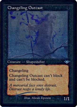Changeling Outcast 12 40 Showcase Retro Frame Etched Foil Changeling Outcast 12 40 Showcase Retro Frame Etched Foil