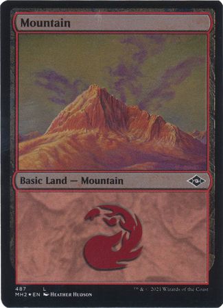 Mountain 487 Etched Foil Modern Horizons 2 Etched Foil Singles Mountain 487 Etched Foil Modern Horizons 2 Etched Foil Singles