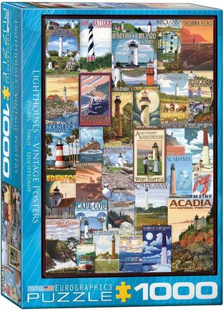 Lighthouses Vintage Posters 1000 Piece Puzzle Eurographics Puzzles Eurographics Puzzles Lighthouses Vintage Posters 1000 Piece Puzzle Eurographics Puzzles Eurographics Puzzles
