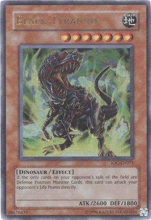 Black Tyranno IOC EN075 Ultra Rare Unlimited Invasion of Chaos IOC Unlimited Singles Black Tyranno IOC EN075 Ultra Rare Unlimited Invasion of Chaos IOC Unlimited Singles