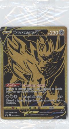 Pokemon - Sword & Shield Promo #SWSH077 Zamazenta V [Gold Promo Rare]