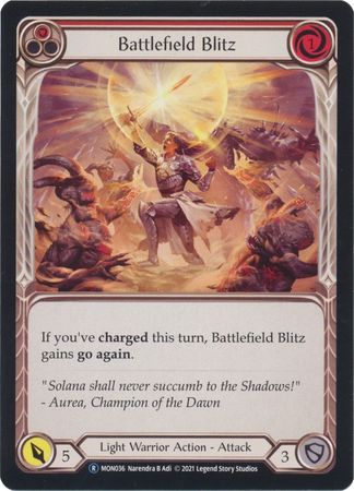 Battlefield Blitz Red MON036 Rare Unlimited Battlefield Blitz Red MON036 Rare Unlimited