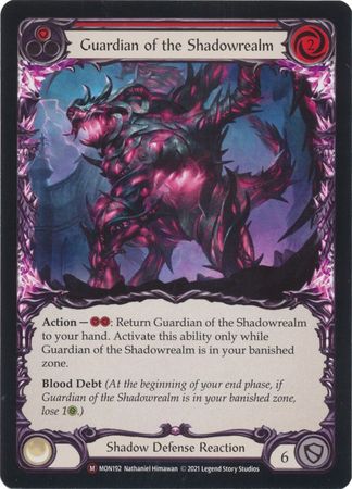 Guardian of the Shadowrealm MON192 Majestic Unlimited Guardian of the Shadowrealm MON192 Majestic Unlimited
