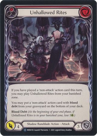 Unhallowed Rites Red MON159 Rare Unlimited Unhallowed Rites Red MON159 Rare Unlimited