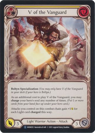 V of the Vanguard MON035 Rare Unlimited V of the Vanguard MON035 Rare Unlimited