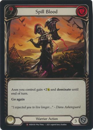 Spill Blood MON109 Majestic Rainbow Foil Unlimited Monarch Unlimited Foil Singles Spill Blood MON109 Majestic Rainbow Foil Unlimited Monarch Unlimited Foil Singles