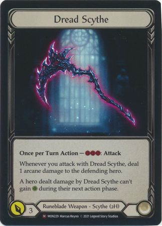 Dread Scythe MON229 Majestic Rainbow Foil Unlimited Monarch Unlimited Foil Singles Dread Scythe MON229 Majestic Rainbow Foil Unlimited Monarch Unlimited Foil Singles