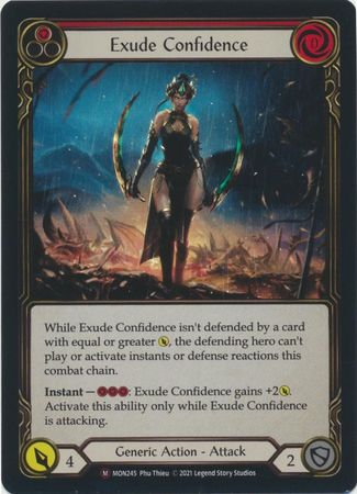 Exude Confidence MON245 Majestic Rainbow Foil Unlimited Monarch Unlimited Foil Singles Exude Confidence MON245 Majestic Rainbow Foil Unlimited Monarch Unlimited Foil Singles