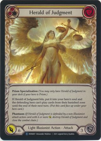 Herald of Judgment MON007 Rare Rainbow Foil Unlimited Herald of Judgment MON007 Rare Rainbow Foil Unlimited