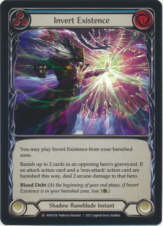Invert Existence MON158 Majestic Rainbow Foil Unlimited Monarch Unlimited Foil Singles Invert Existence MON158 Majestic Rainbow Foil Unlimited Monarch Unlimited Foil Singles