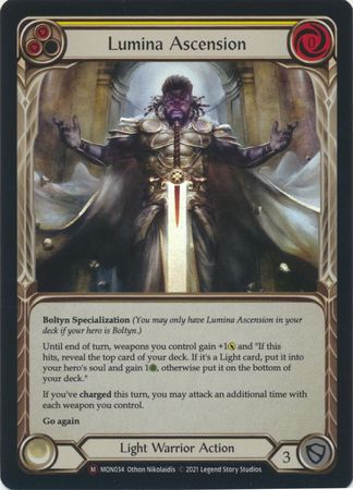 Lumina Ascension MON034 Majestic Rainbow Foil Unlimited Lumina Ascension MON034 Majestic Rainbow Foil Unlimited