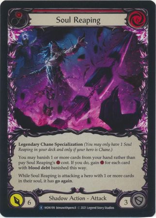Soul Reaping MON199 Rare Rainbow Foil Unlimited Soul Reaping MON199 Rare Rainbow Foil Unlimited