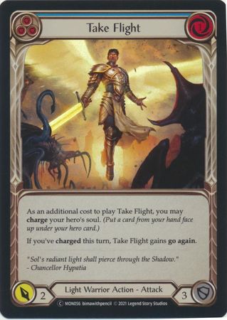Take Flight Blue MON056 Common Rainbow Foil Unlimited Monarch Unlimited Foil Singles Take Flight Blue MON056 Common Rainbow Foil Unlimited Monarch Unlimited Foil Singles