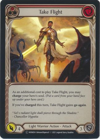 Take Flight Red MON054 Common Rainbow Foil Unlimited Monarch Unlimited Foil Singles Take Flight Red MON054 Common Rainbow Foil Unlimited Monarch Unlimited Foil Singles