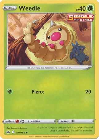 Weedle 001 198 Common Weedle 001 198 Common
