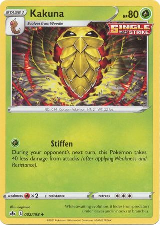 Kakuna 2 198 Uncommon Sword Shield Chilling Reign Singles Kakuna 2 198 Uncommon Sword Shield Chilling Reign Singles