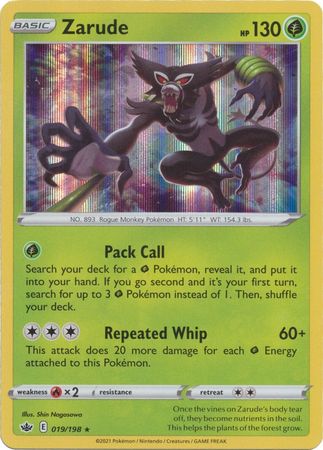 Zarude CRE 19  Pokemon TCG POK Cards