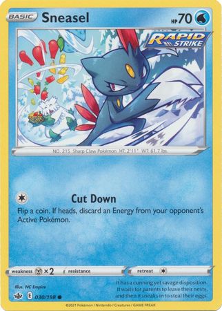 Sneasel 030 198 Common Sword Shield Chilling Reign Singles Sneasel 030 198 Common Sword Shield Chilling Reign Singles