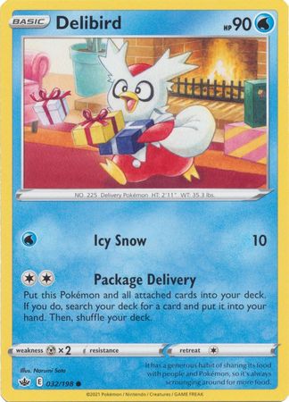 Delibird 32 198 Common Sword Shield Chilling Reign Singles Delibird 32 198 Common Sword Shield Chilling Reign Singles