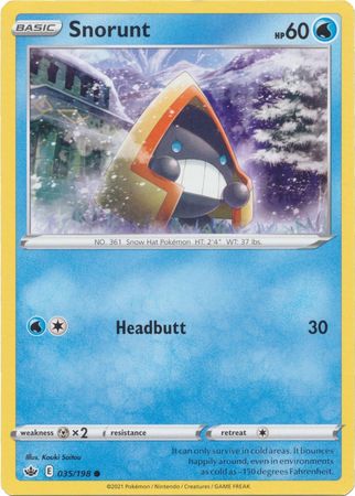 Snorunt 35 198 Common Sword Shield Chilling Reign Singles Snorunt 35 198 Common Sword Shield Chilling Reign Singles