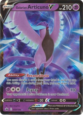 Galarian Articuno V - 170/198 - Full Art Ultra Rare - Pokemon