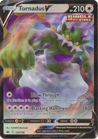 Tornadus V 124 198 Ultra Rare Sword Shield Chilling Reign Singles Tornadus V 124 198 Ultra Rare Sword Shield Chilling Reign Singles