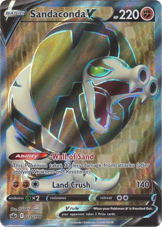 Sandaconda V 108/192 Rebel Clash Ultra Rare Full Art Pokémon Card