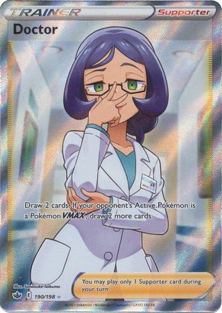 Doctor 190 198 Full Art Ultra Rare Sword Shield Chilling Reign Singles Doctor 190 198 Full Art Ultra Rare Sword Shield Chilling Reign Singles