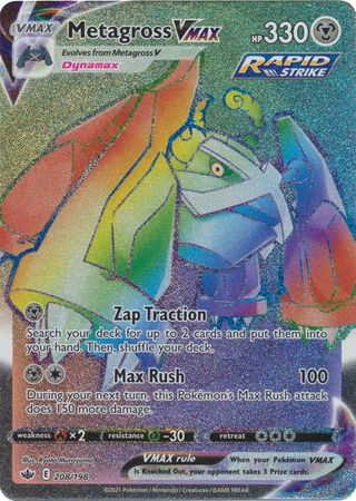 dominio vergognoso Metagross Vmax Tedesco 1 x Heartforcards ® Toploader Spada Pokémon e scudo 6 113/198 Pokemon carta singola 