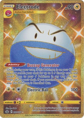 Carte Pokemon " ELECTRODE " Série HS TRIOMPHE PV 80 34/102 UNCO ◊ VF 