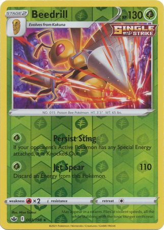 Beedrill - 003/198 - Holo Rare Reverse Holo