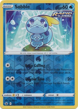 Reverse Holo Rare Pokemon Trading Card Weezing 095/198 Chilling Reign