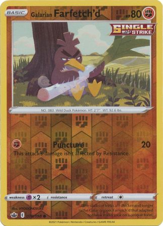 Galarian Farfetch'd · Chilling Reign (CRE) #078 ‹ PkmnCards