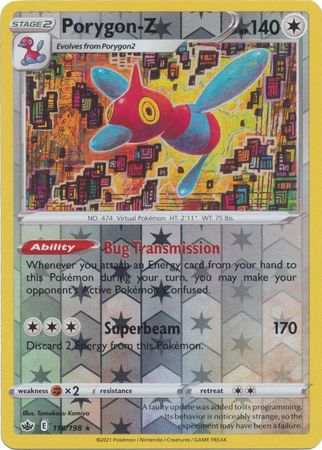 NM/M Pokemon 116/198 Porygon Reverse Holo Chilling Reign 