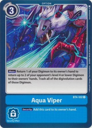 Aqua Viper BT4 102 Common Great Legend BT04 Singles Aqua Viper BT4 102 Common Great Legend BT04 Singles
