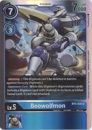 Beowolfmon BT4 030 Super Rare Great Legend BT04 Singles Beowolfmon BT4 030 Super Rare Great Legend BT04 Singles