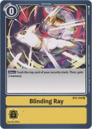 Blinding Ray BT4 104 Rare Blinding Ray BT4 104 Rare