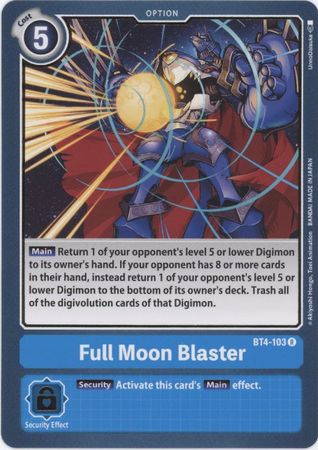 Full Moon Blaster BT4 103 Rare Great Legend BT04 Singles Full Moon Blaster BT4 103 Rare Great Legend BT04 Singles
