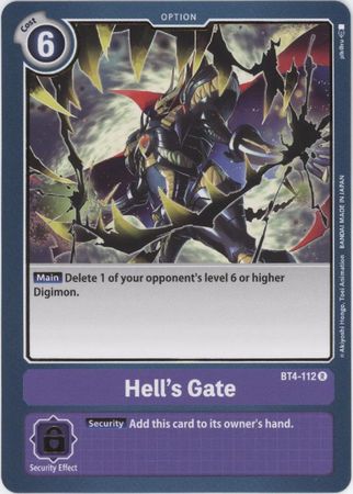 Hell s Gate BT4 112 Rare Great Legend BT04 Singles Hell s Gate BT4 112 Rare Great Legend BT04 Singles