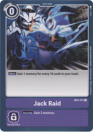 Jack Raid BT4 111 Common Great Legend BT04 Singles Jack Raid BT4 111 Common Great Legend BT04 Singles